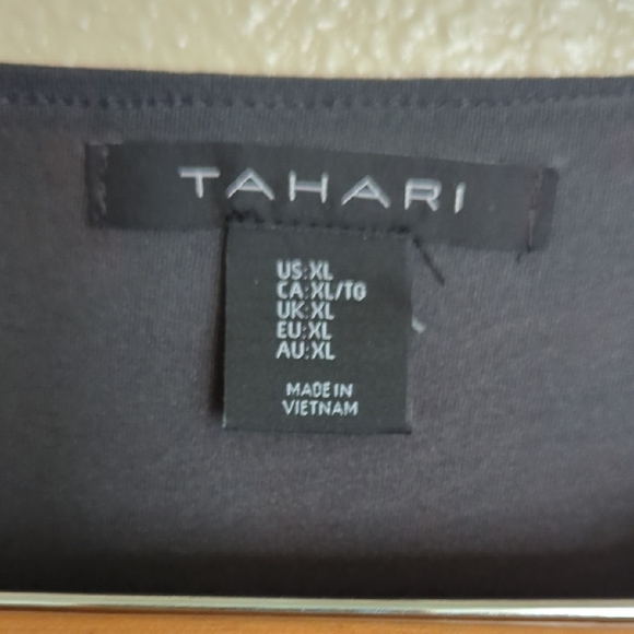 Tahari Women's Black and Red Floral Blouse - Picture 6 of 10